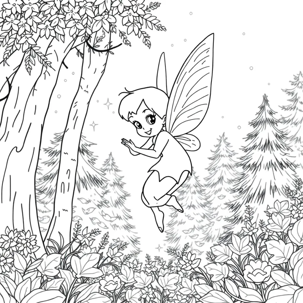 Tinker Bell coloring page