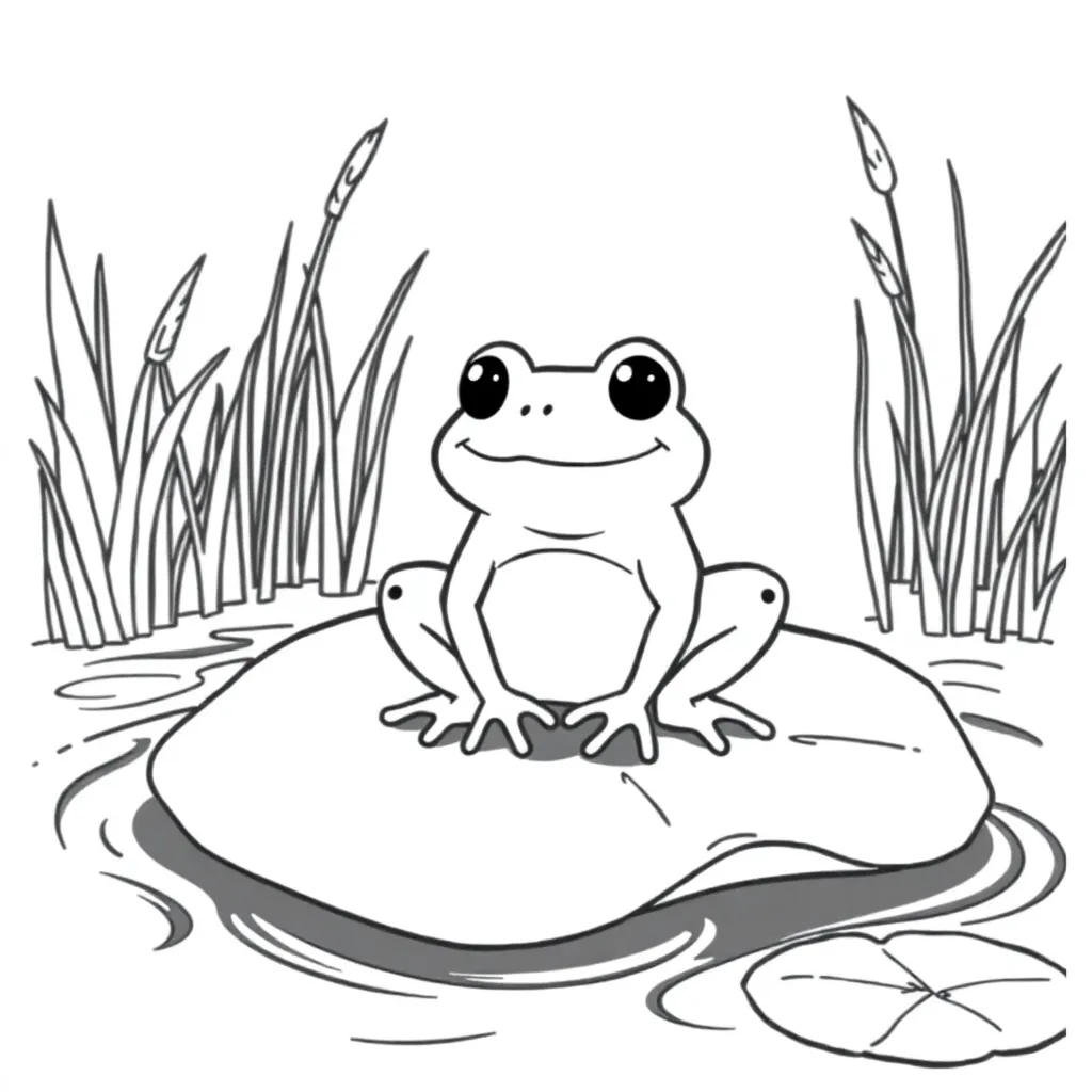 Toad coloring page