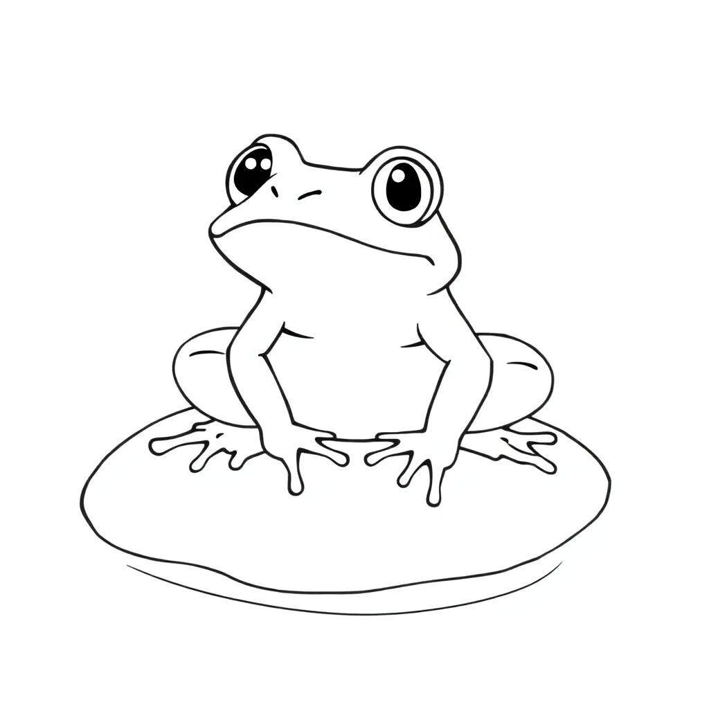 Toad coloring page
