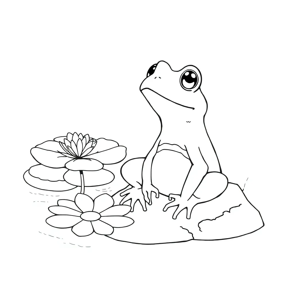 Toad coloring page