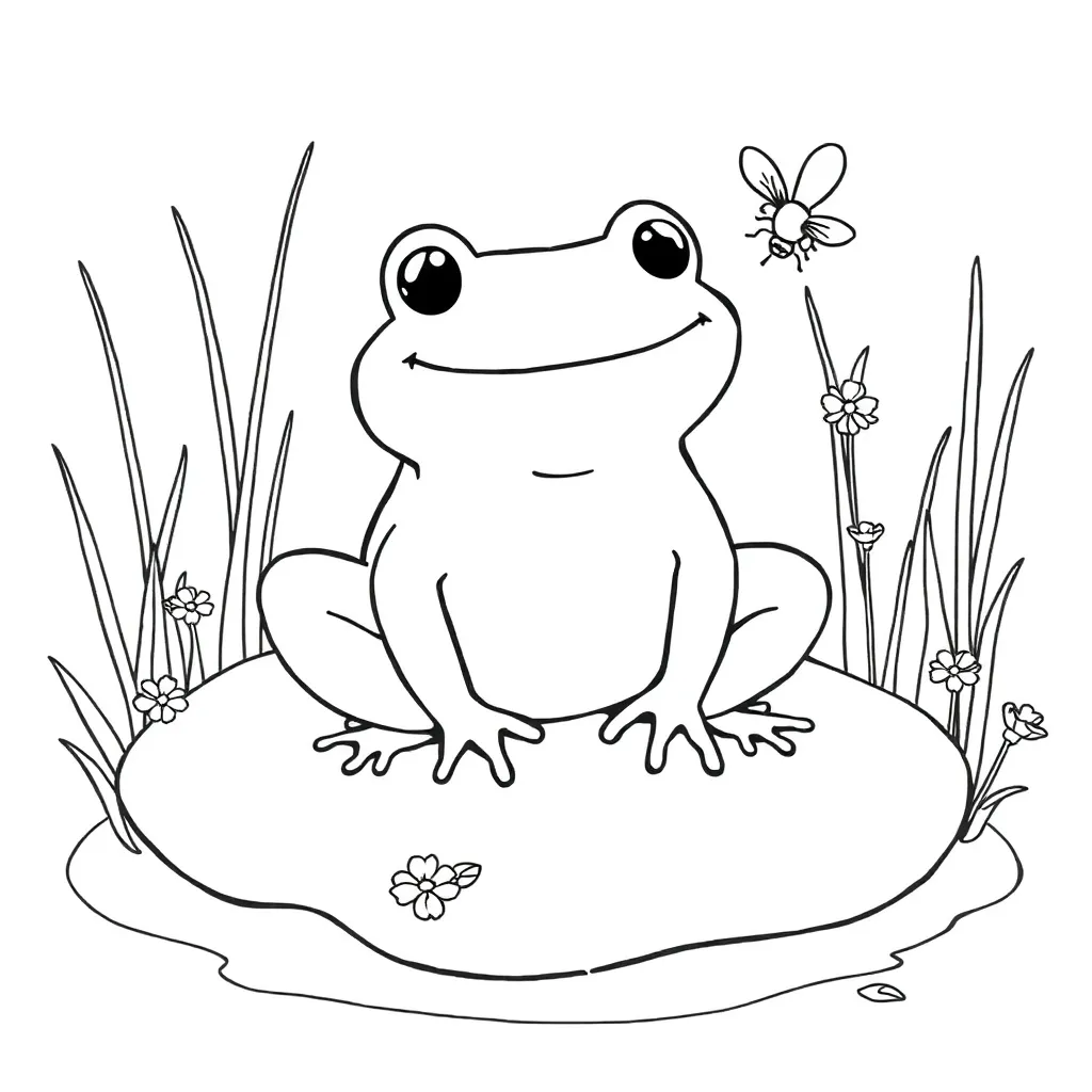 Toad coloring page
