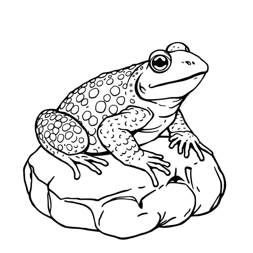 Toad coloring page