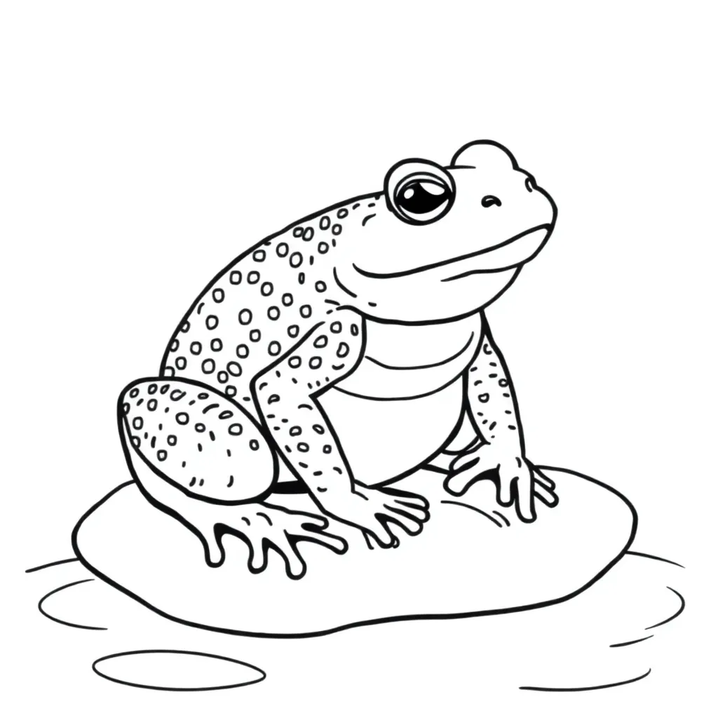 Toad coloring page
