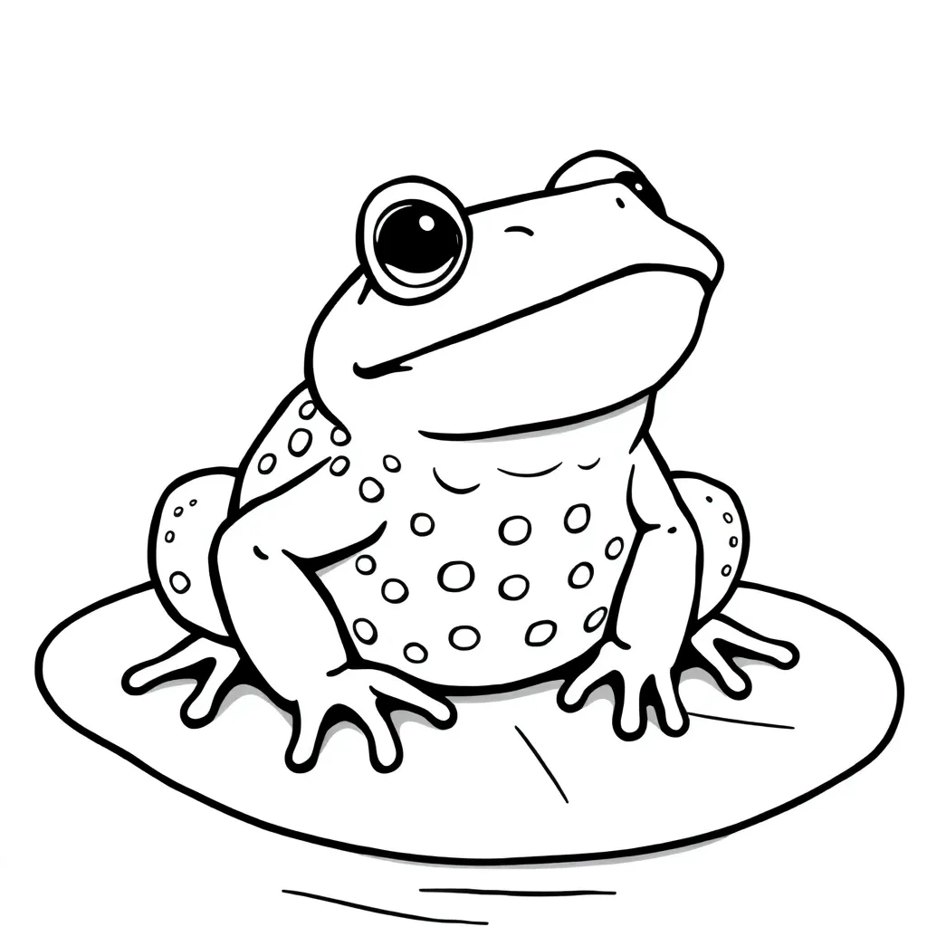Toad coloring page