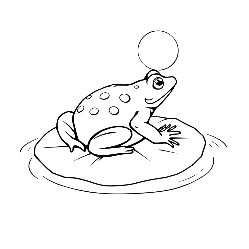 Toad coloring page