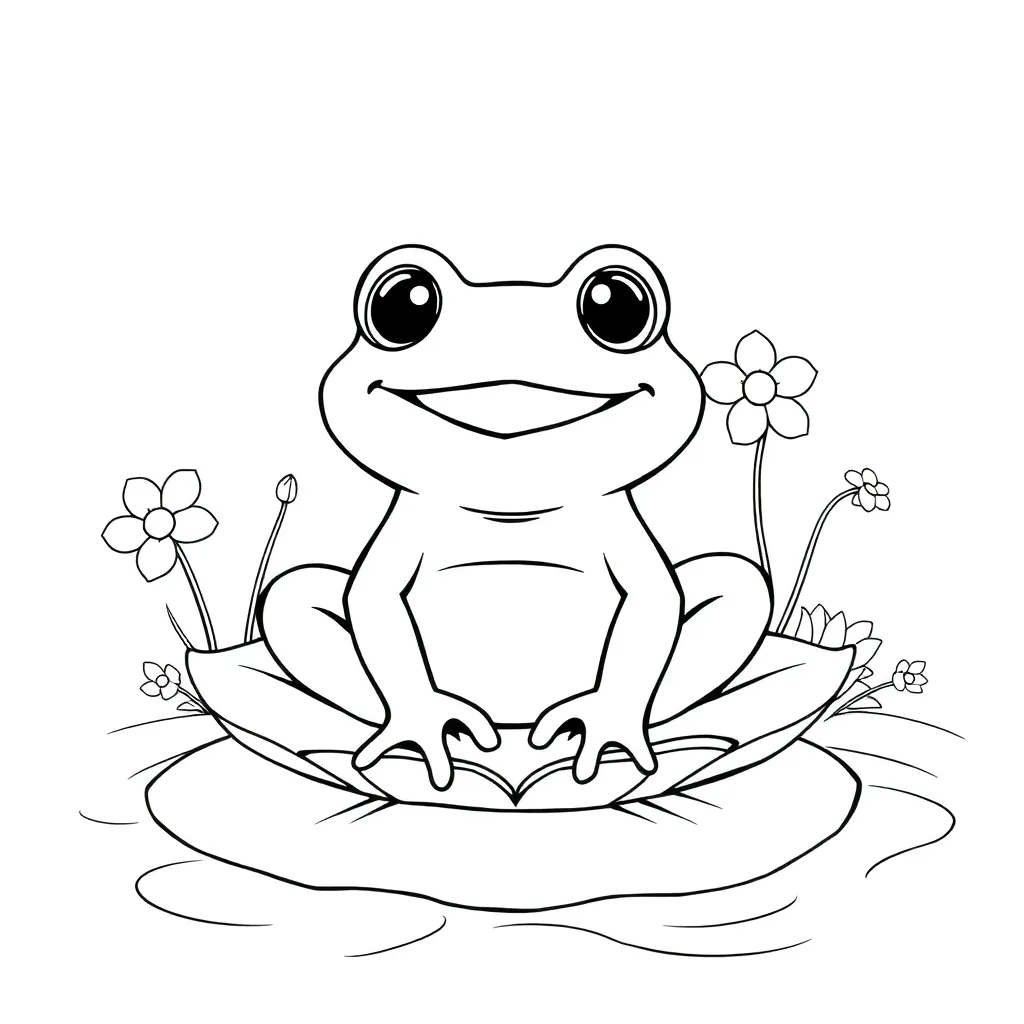 Toad coloring page