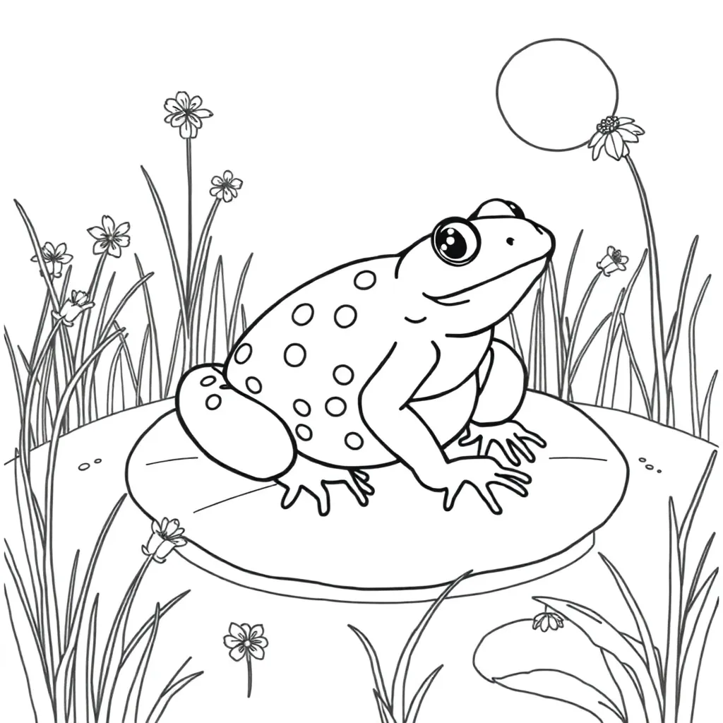 Toad coloring page