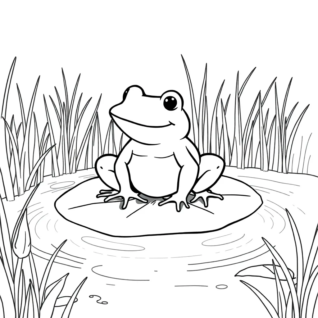 Toad coloring page