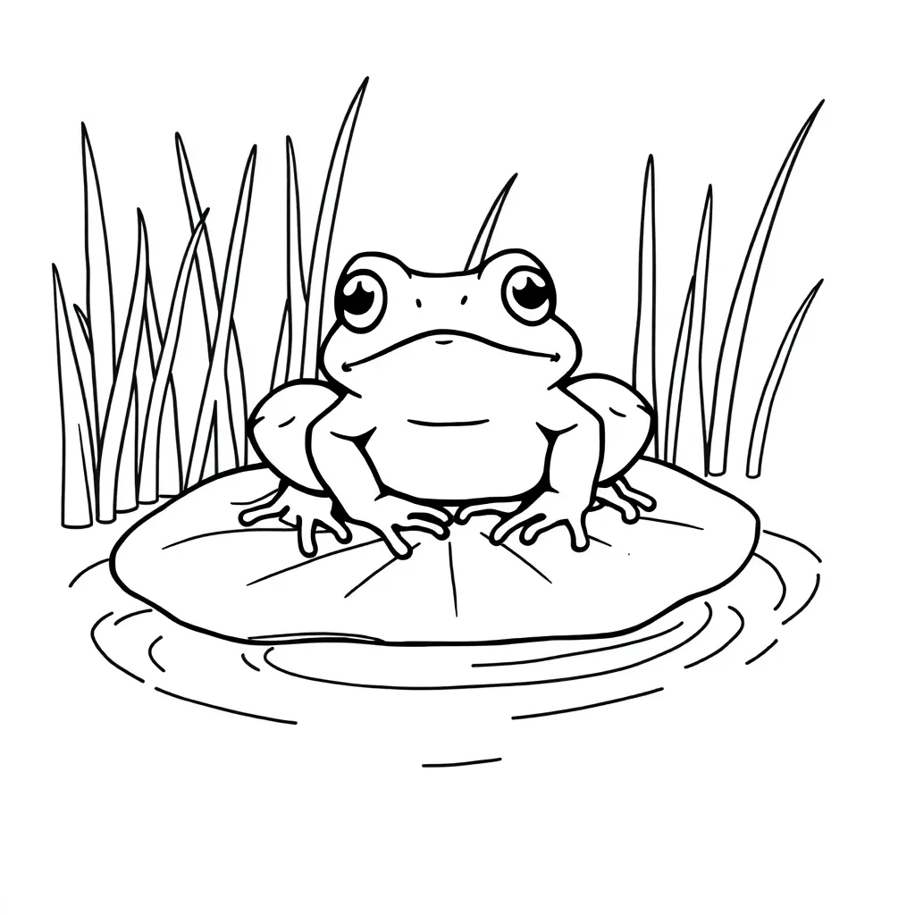 Toad coloring page