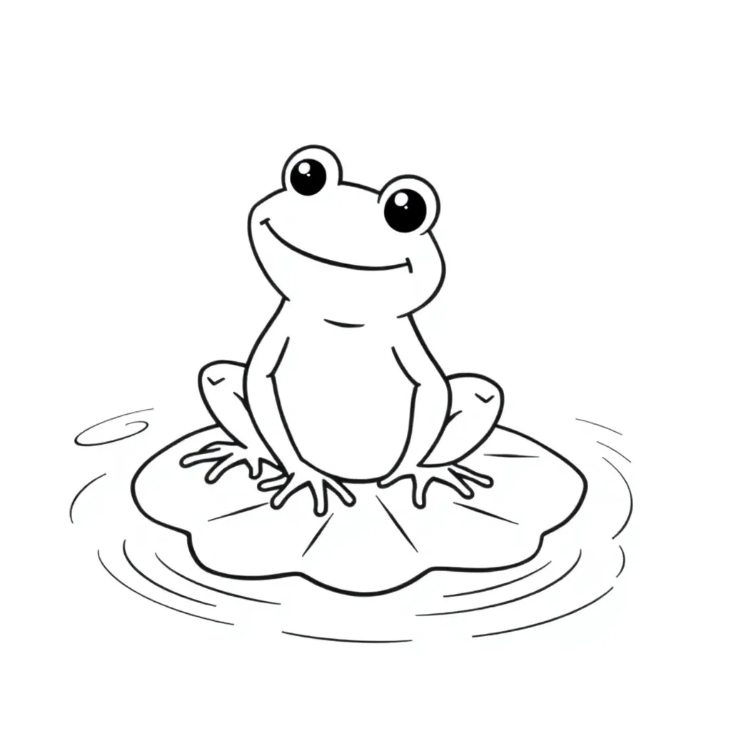 Toad coloring page