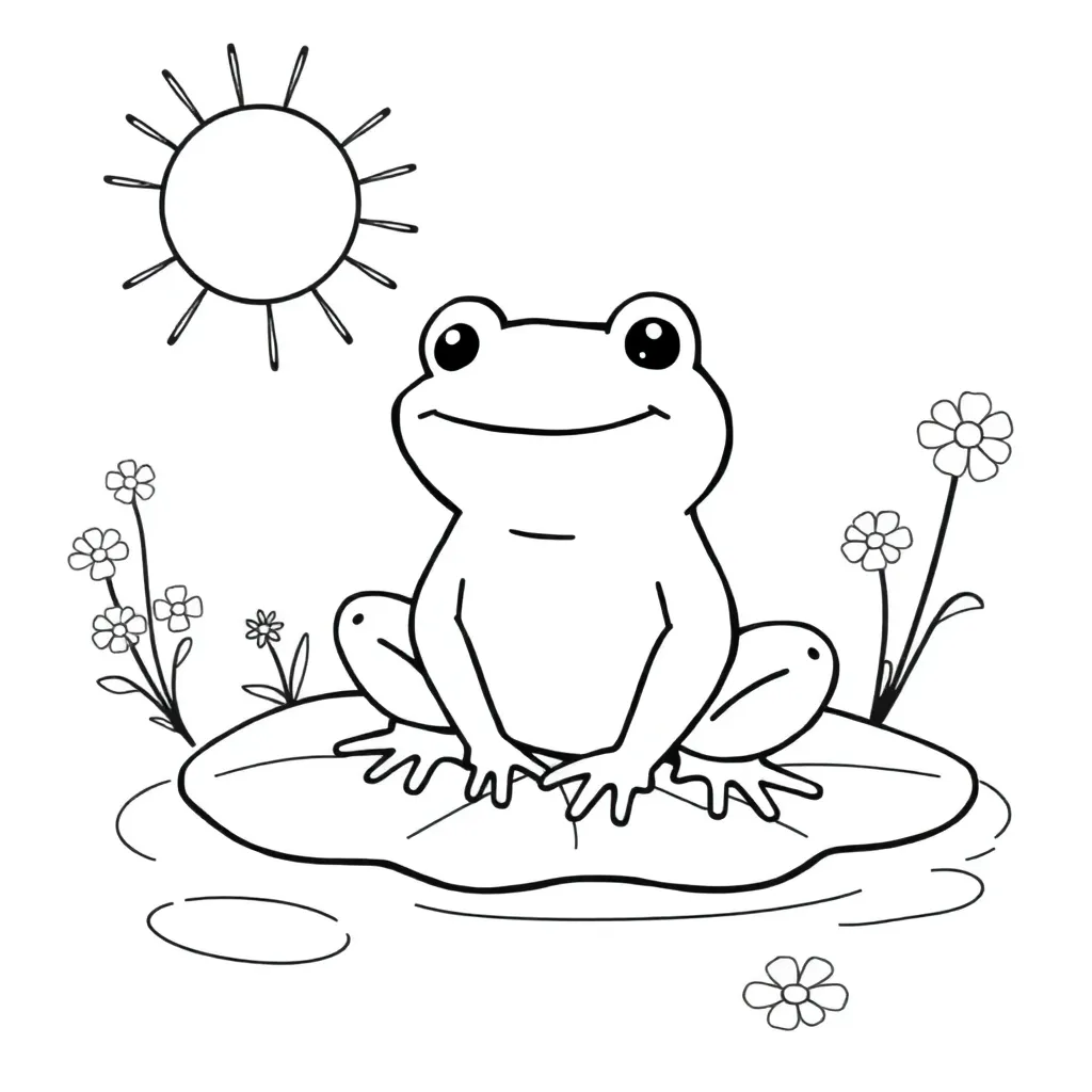 Toad coloring page