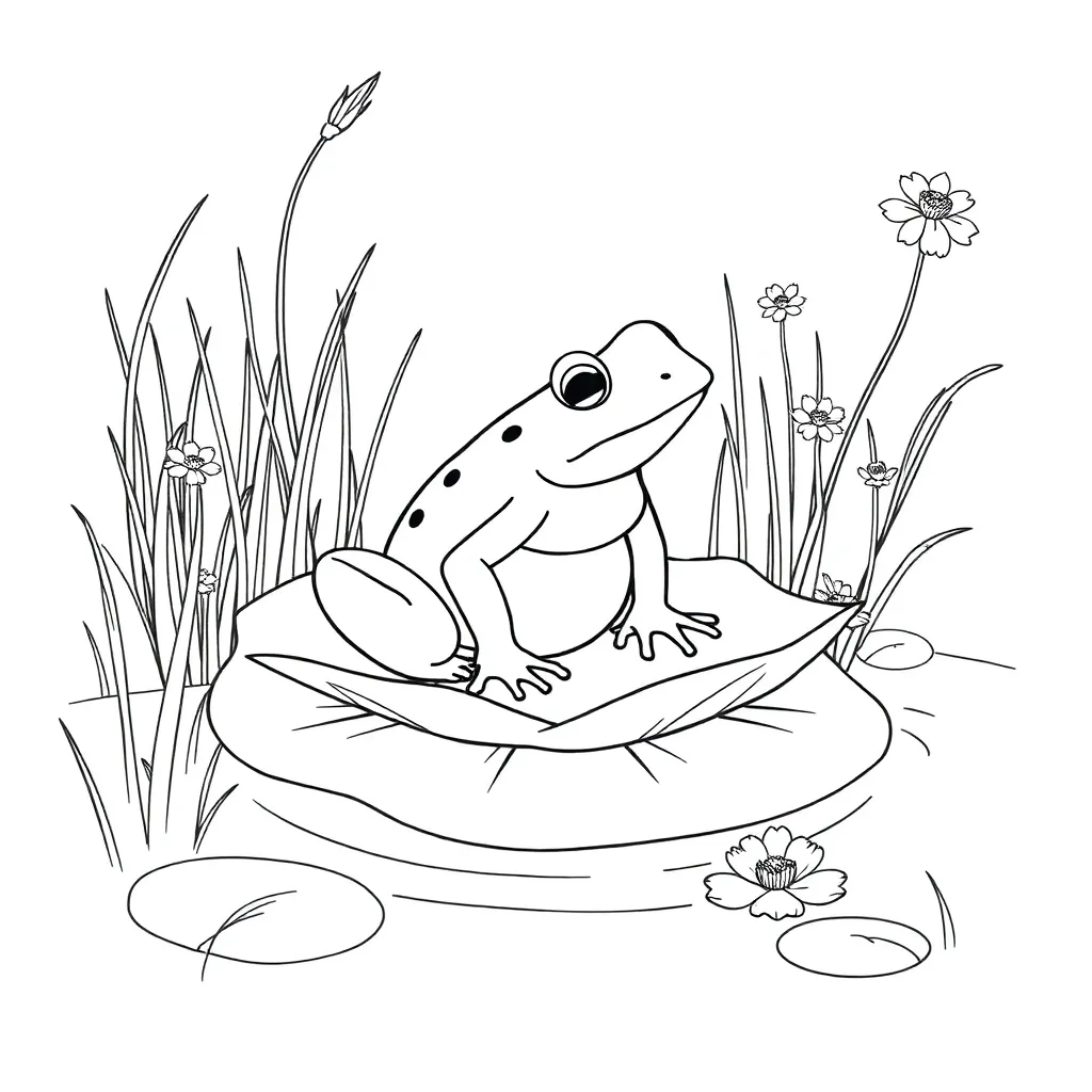 Toad coloring page