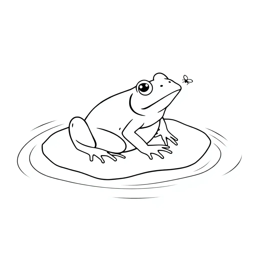 Toad coloring page