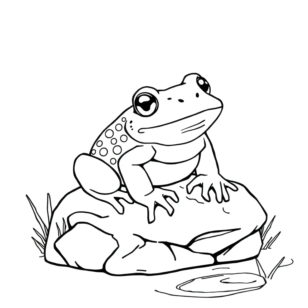 Toad coloring page