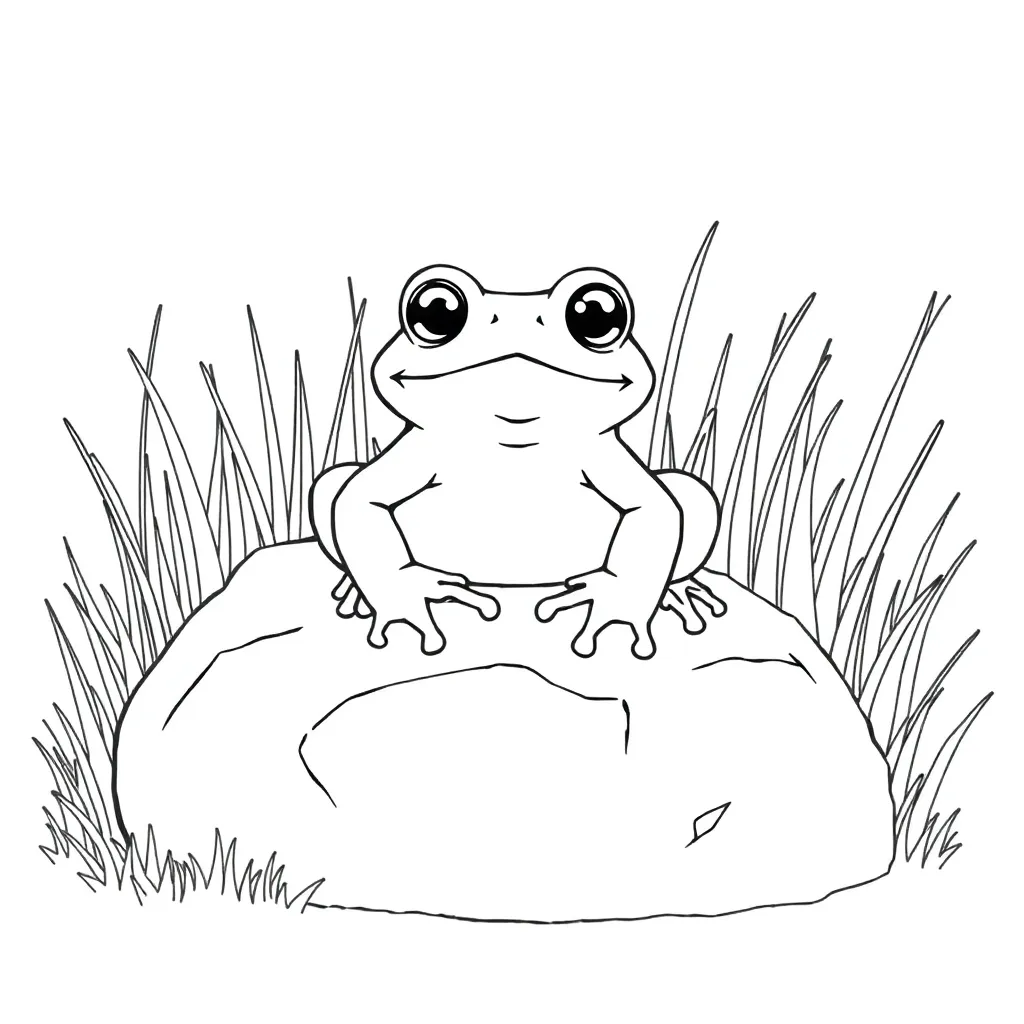 Toad coloring page