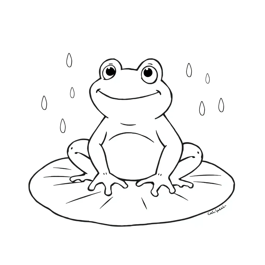 Toad coloring page