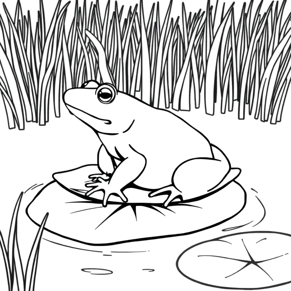 Toad coloring page