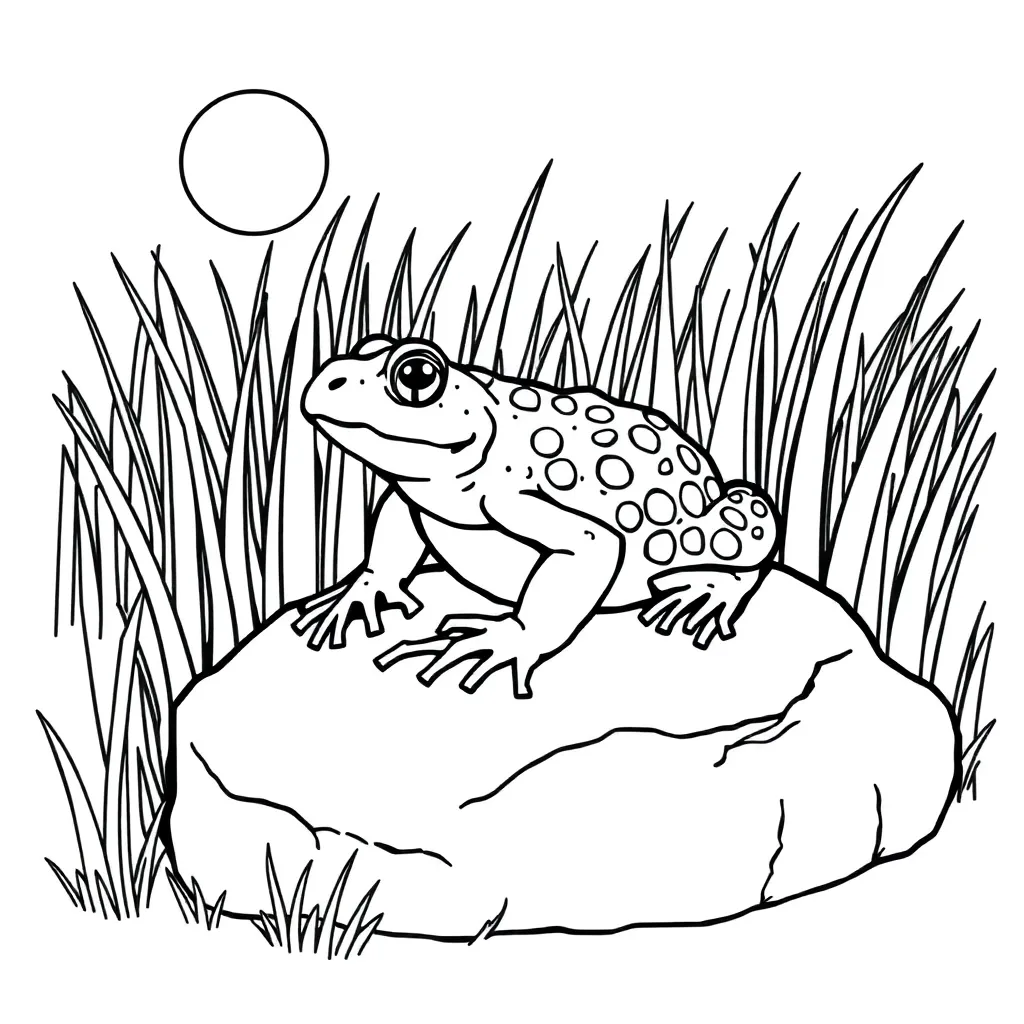 Toad coloring page
