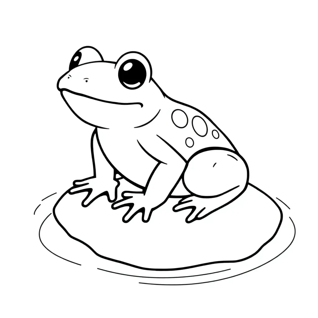 Toad coloring page