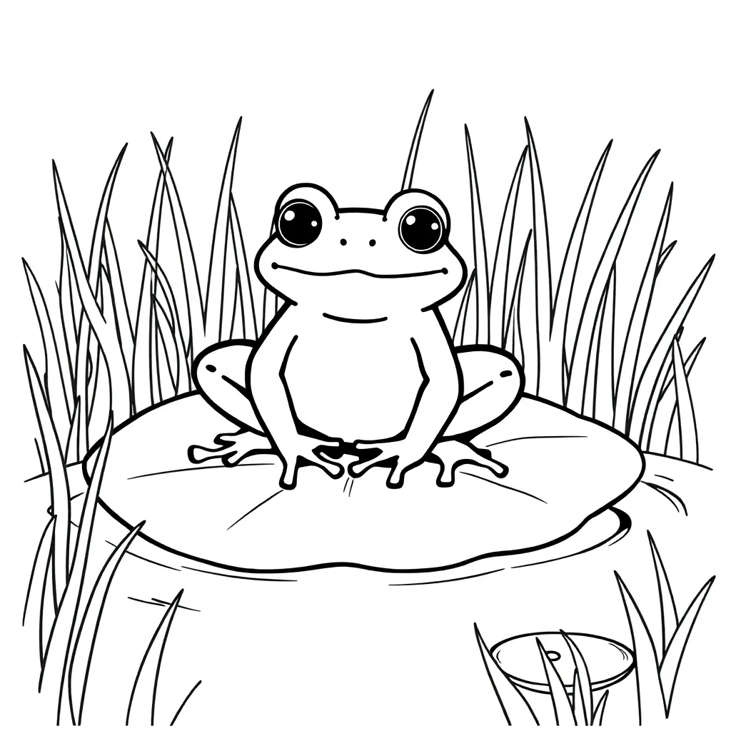 Toad coloring page