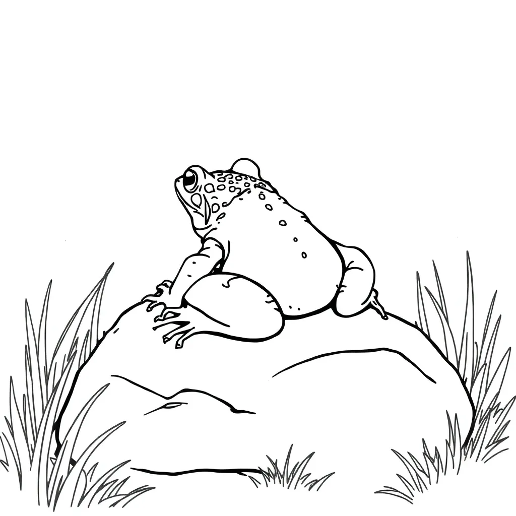 Toad coloring page