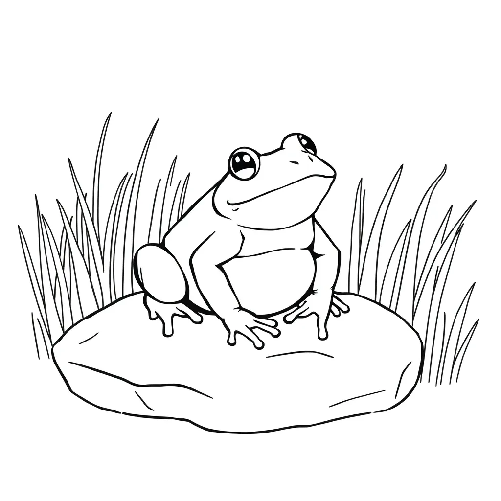 Toad coloring page
