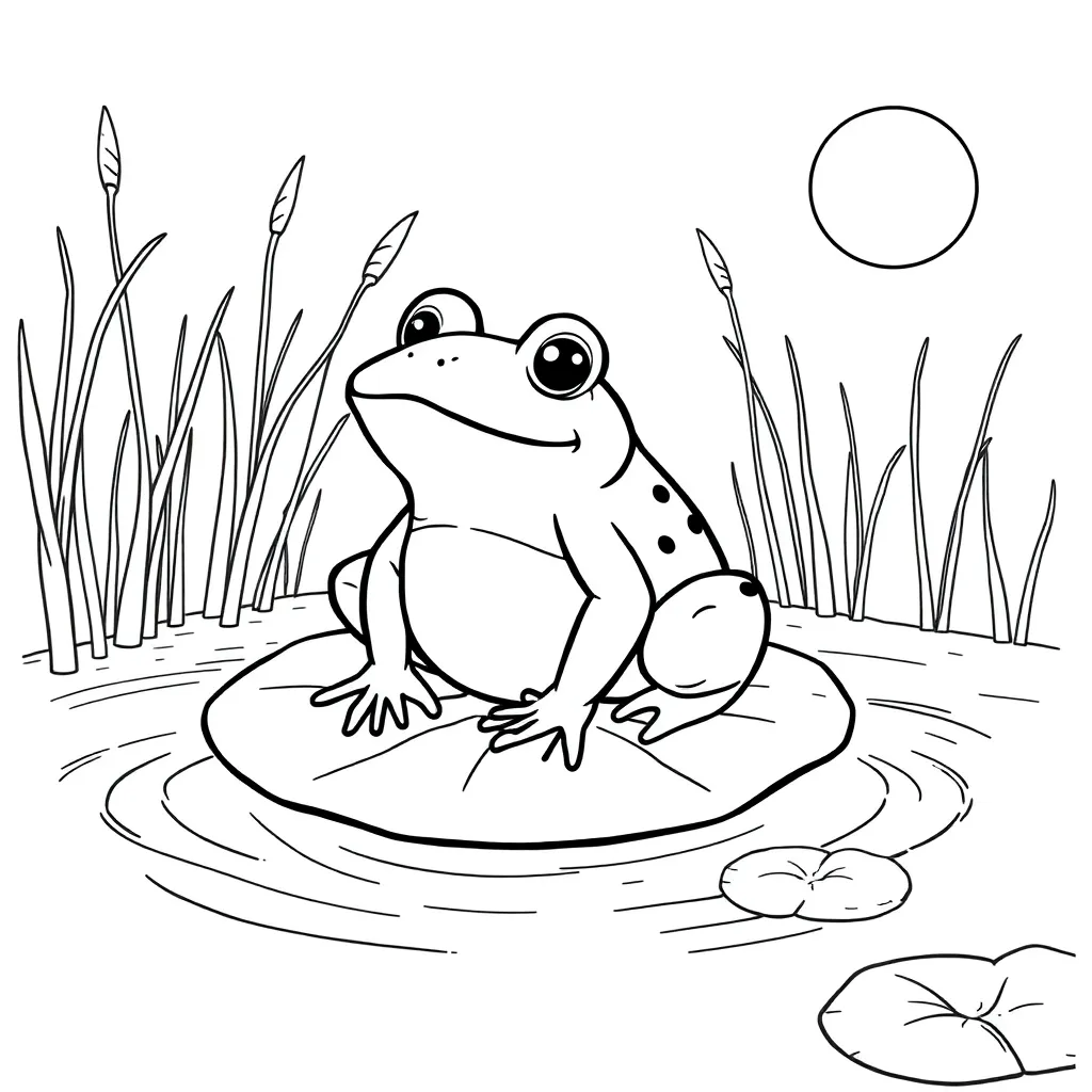 Toad coloring page