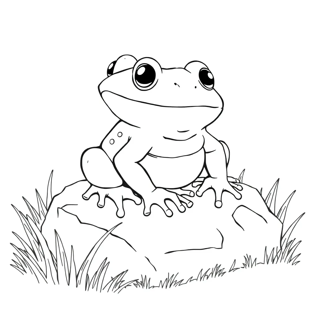 Toad coloring page