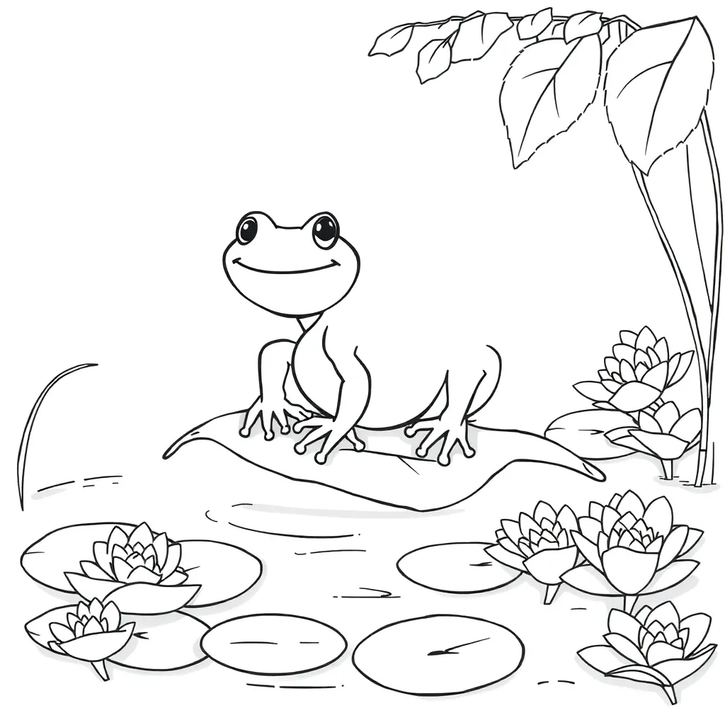 Toad coloring page