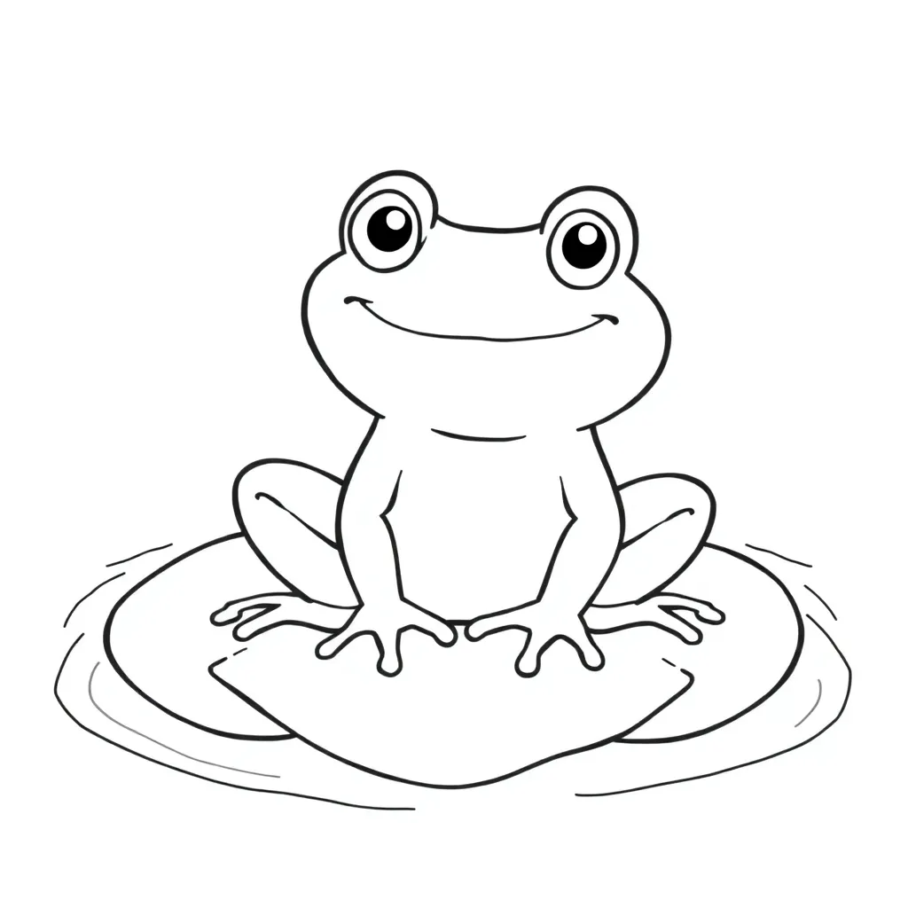 Toad coloring page