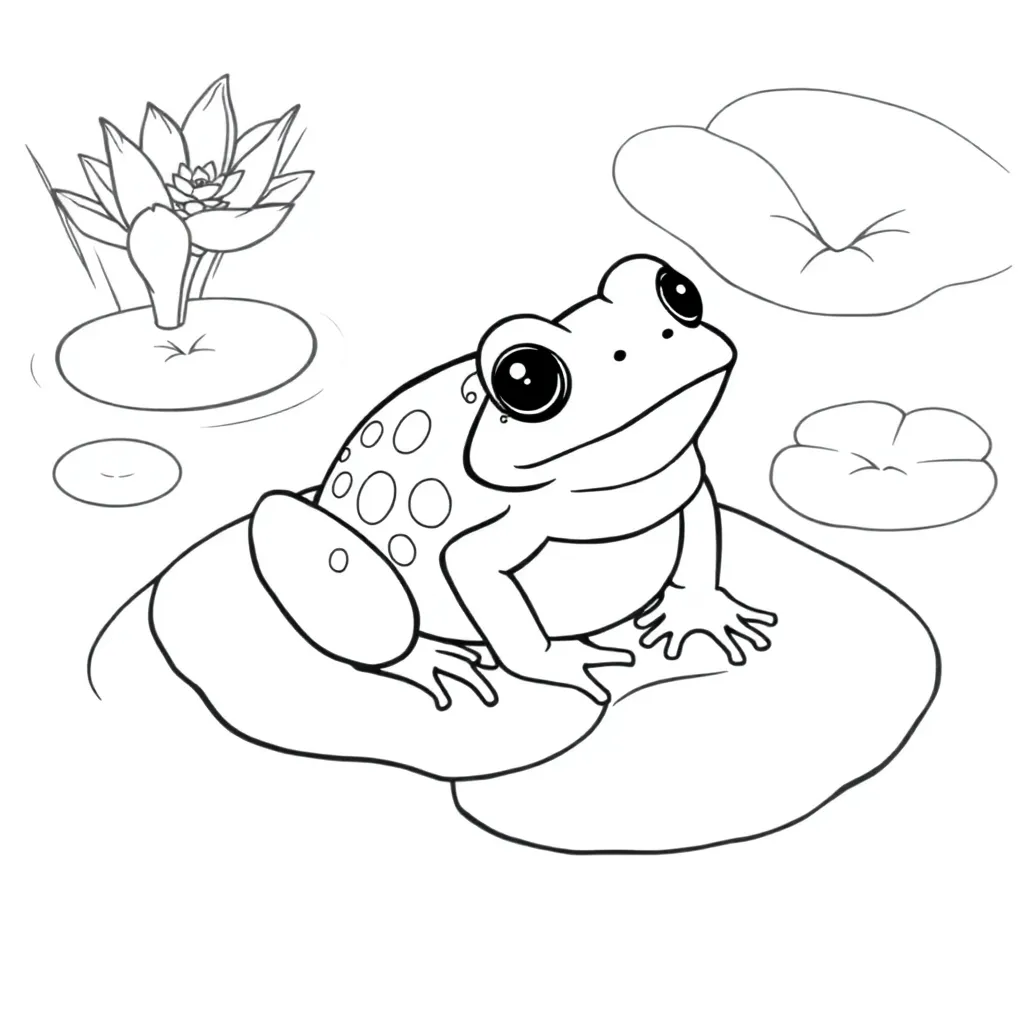 Toad coloring page