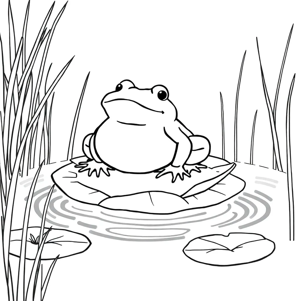 Toad coloring page