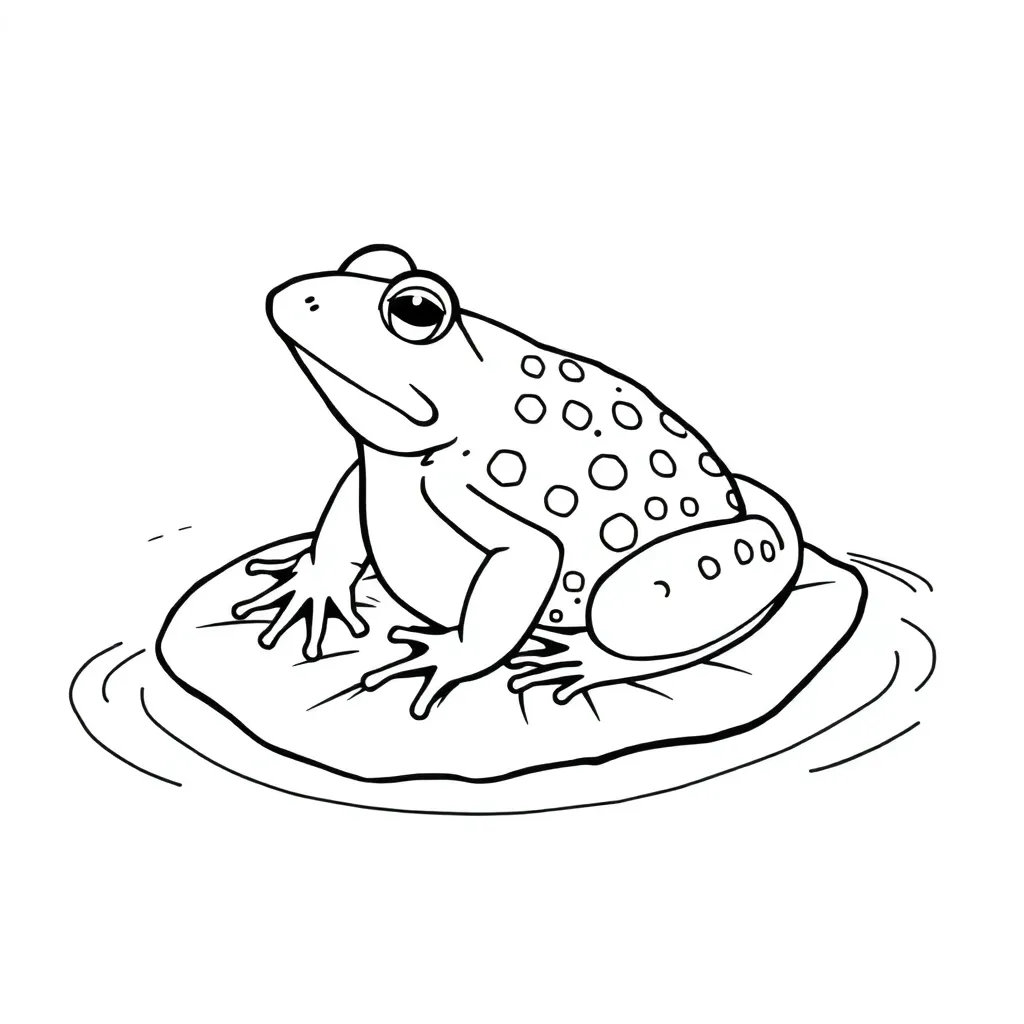 Toad coloring page