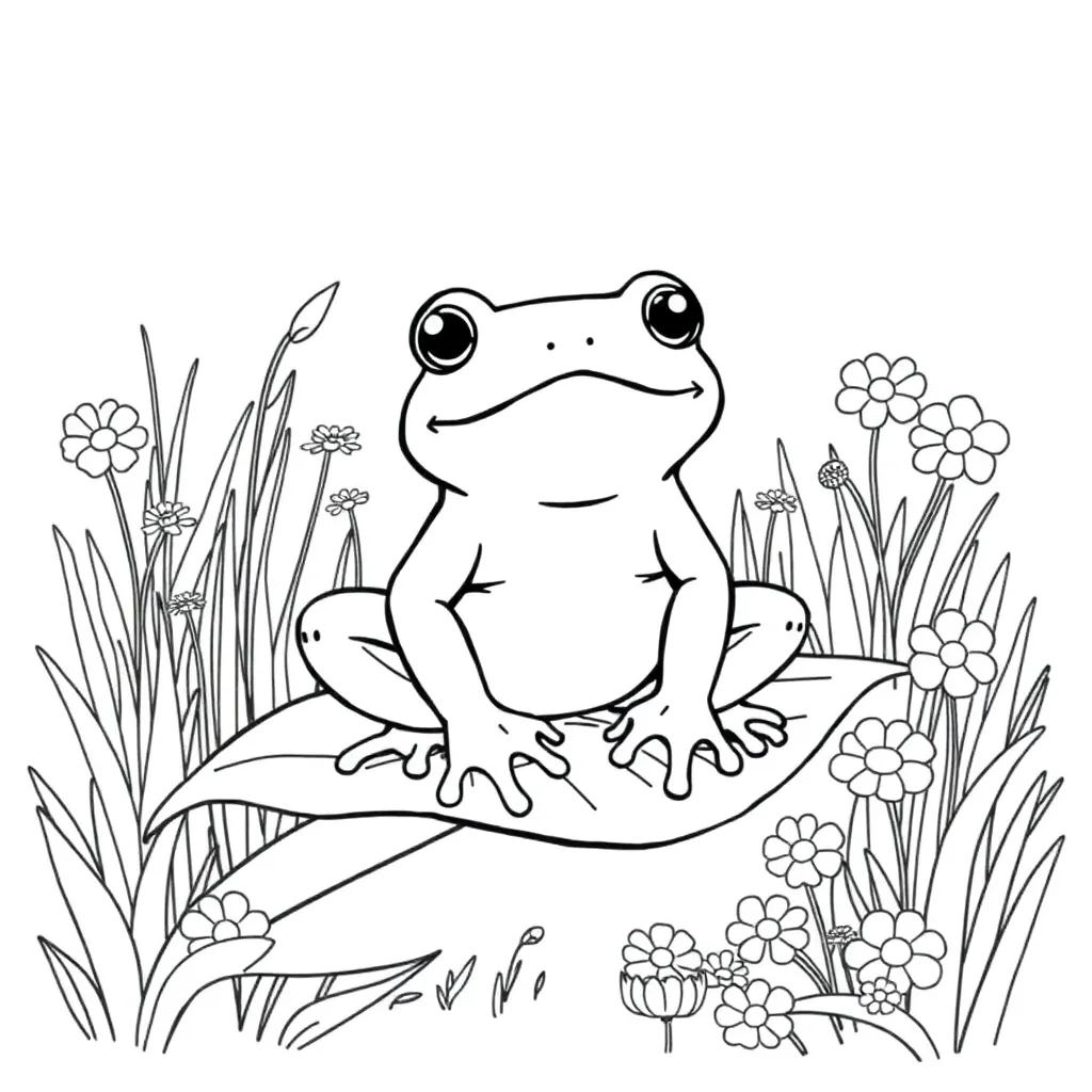 Toad coloring page