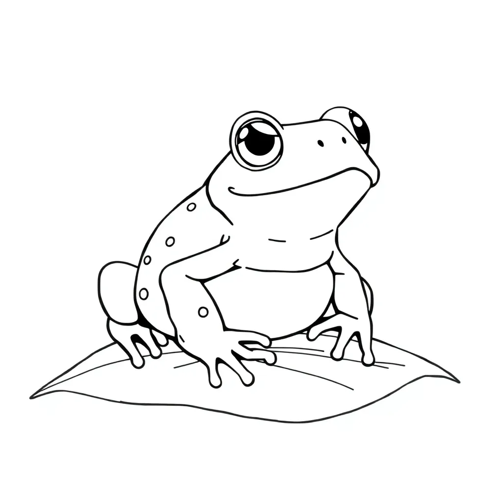 Toad coloring page