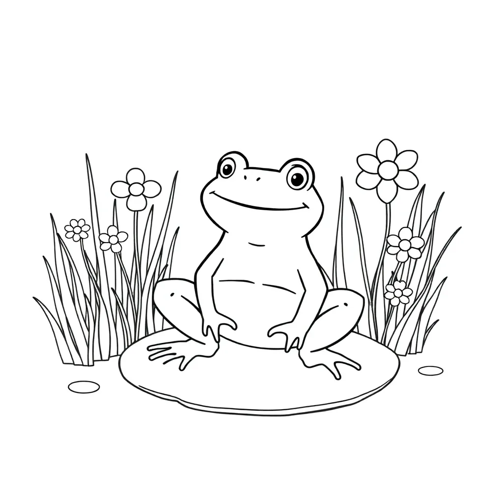 Toad coloring page