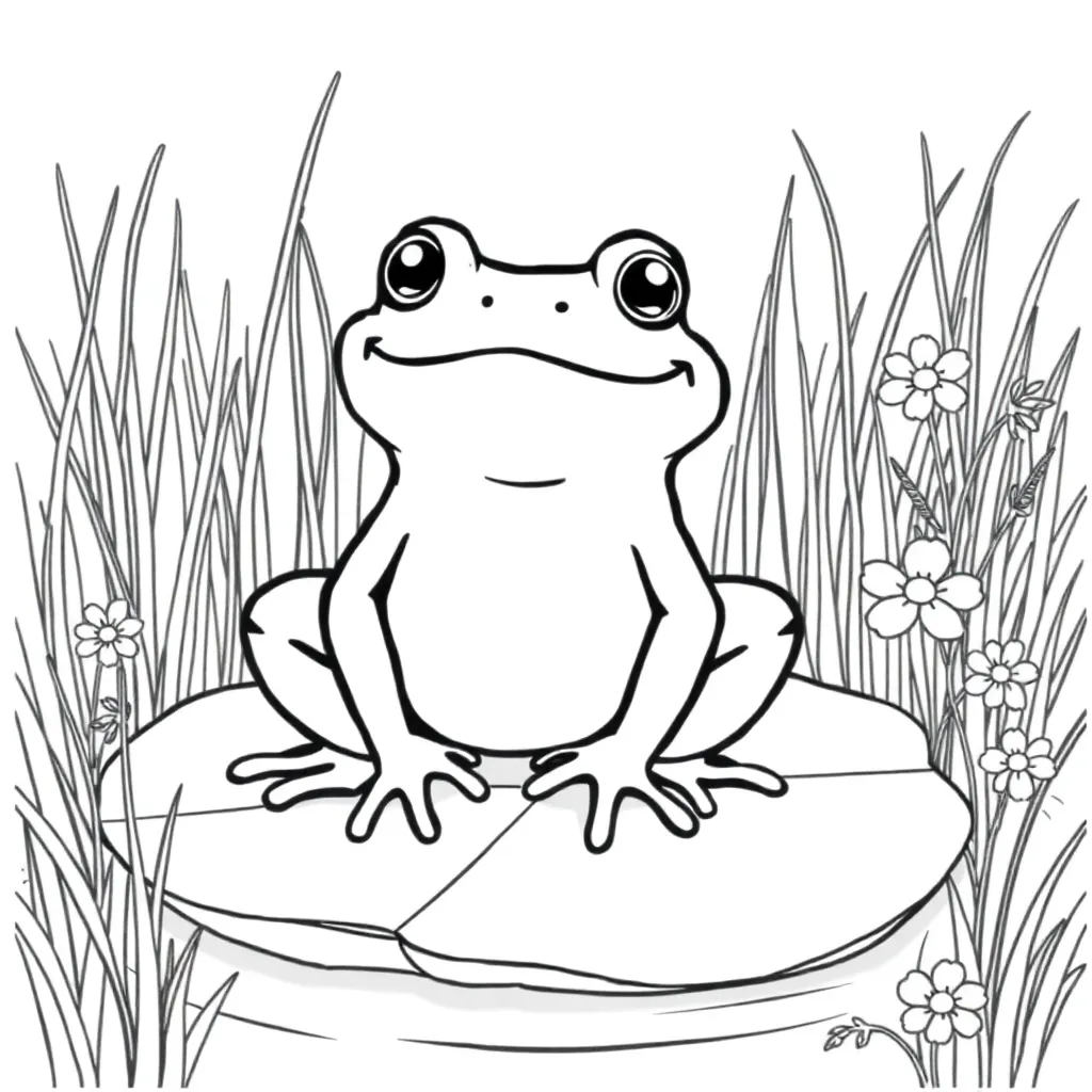 Toad coloring page