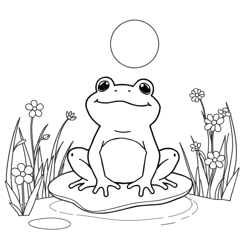 Toad coloring page