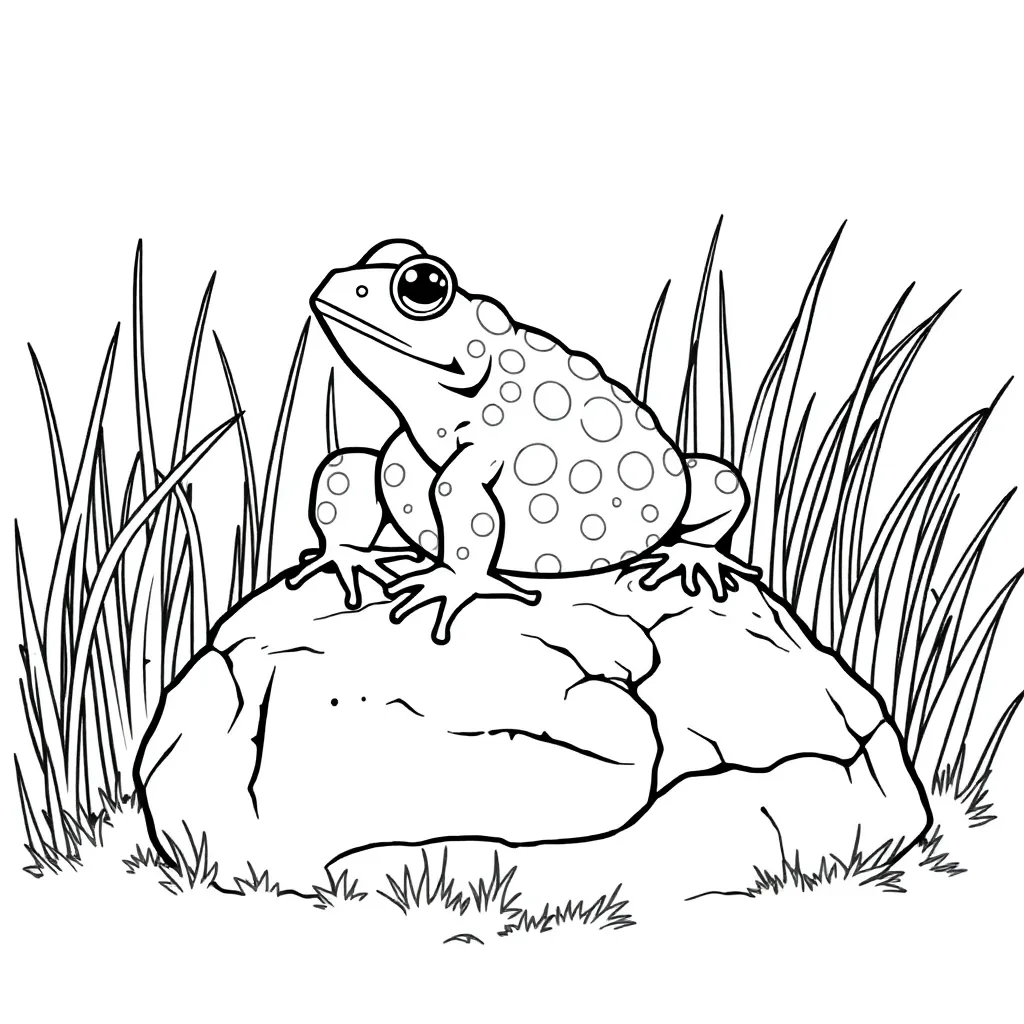 Toad coloring page