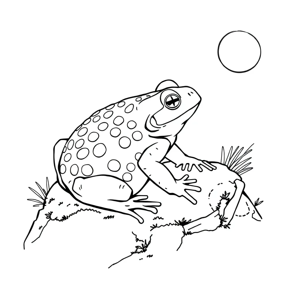 Toad coloring page
