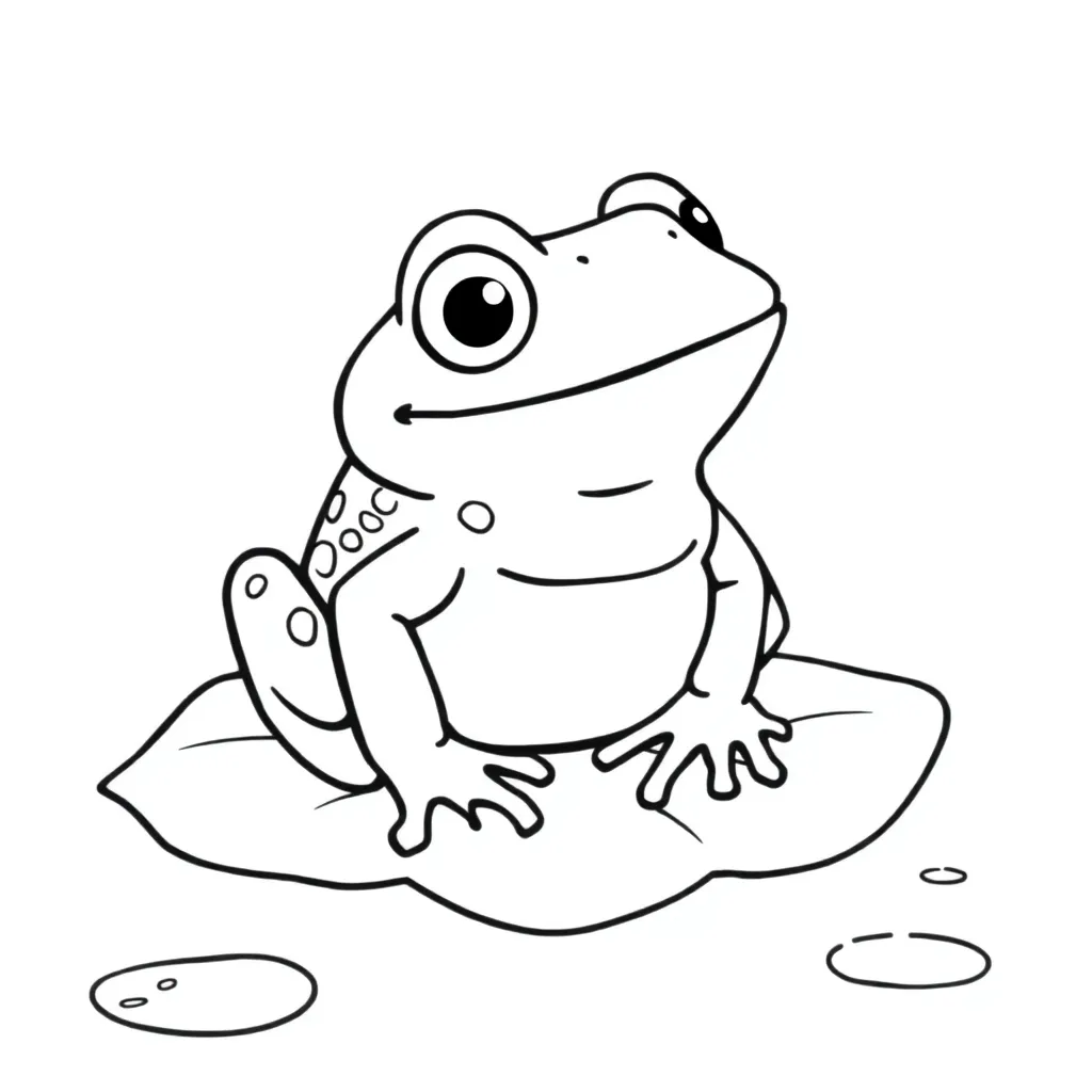 Toad coloring page