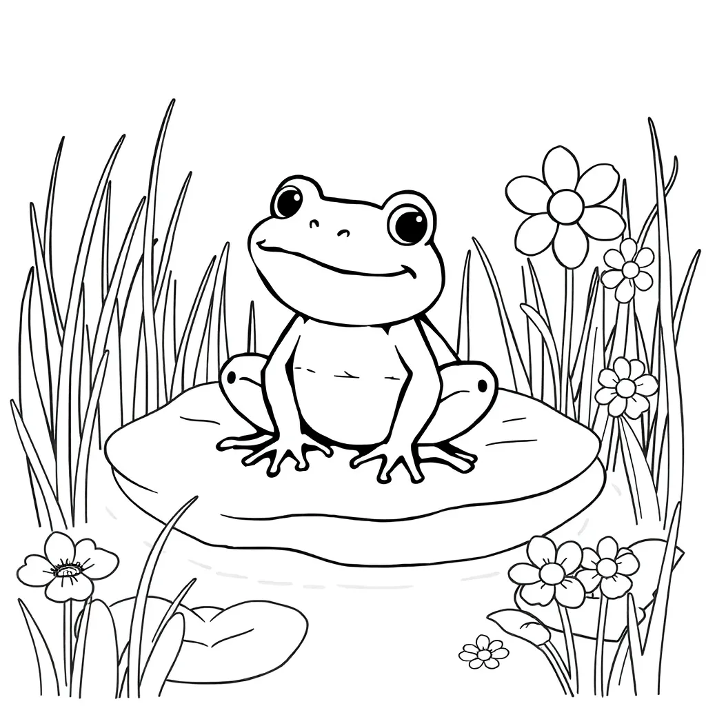 Toad coloring page