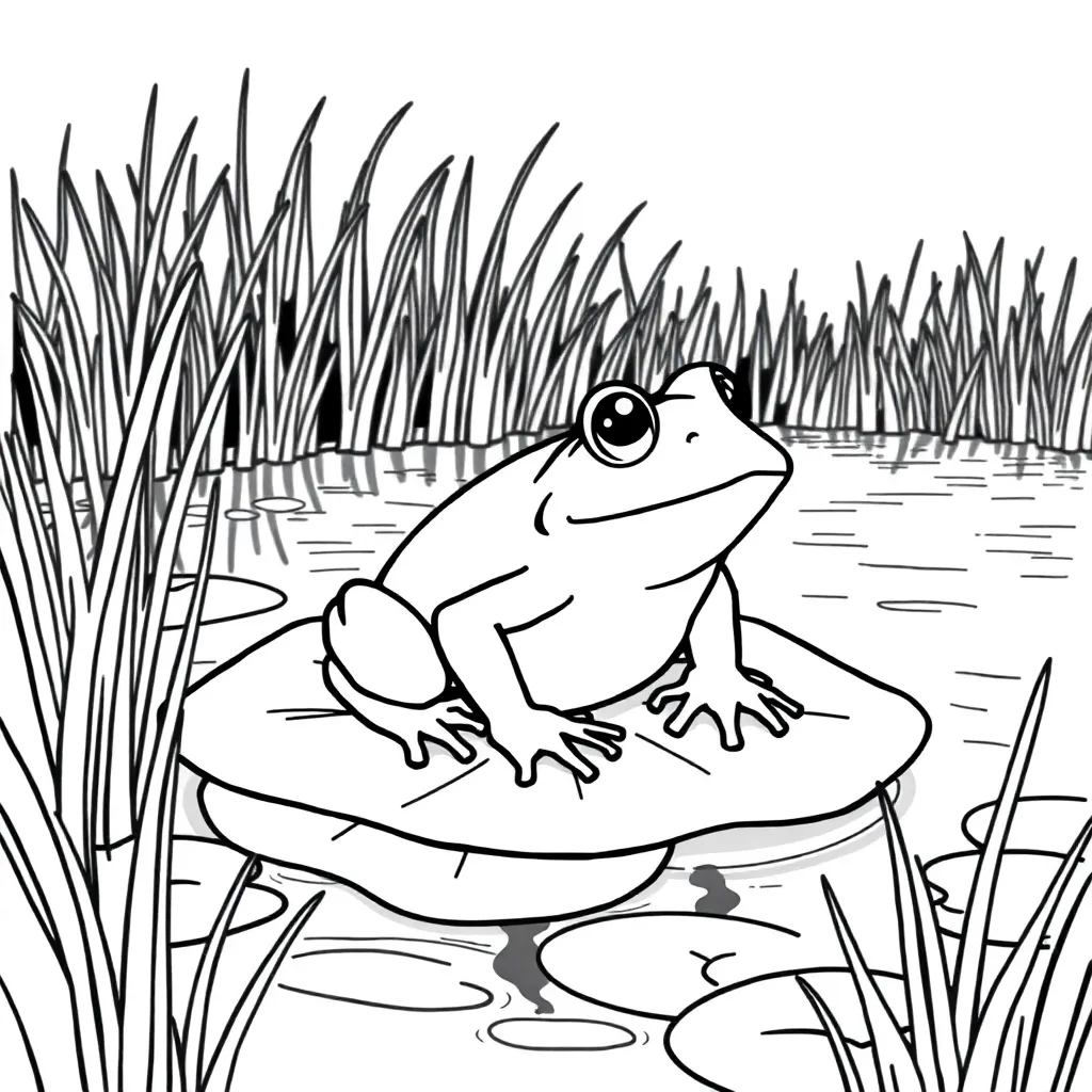 Toad coloring page