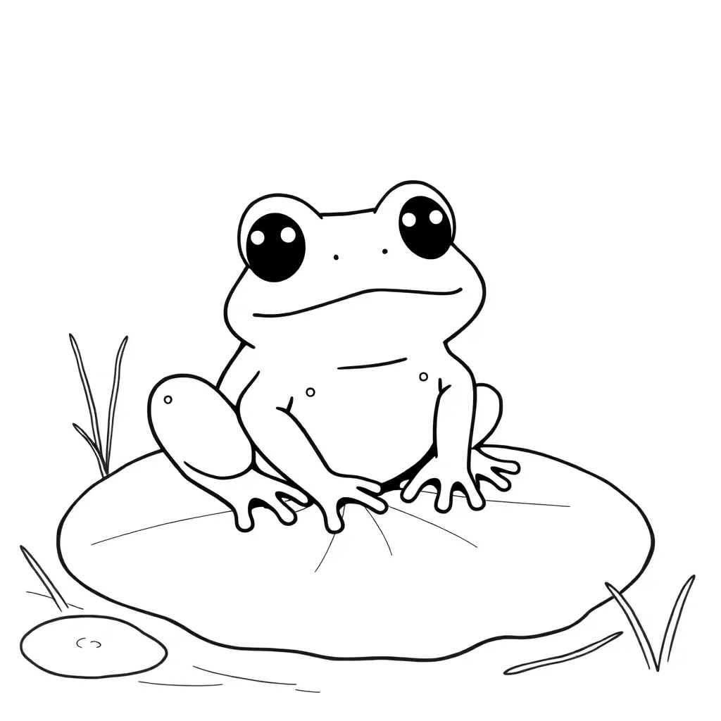 Toad coloring page