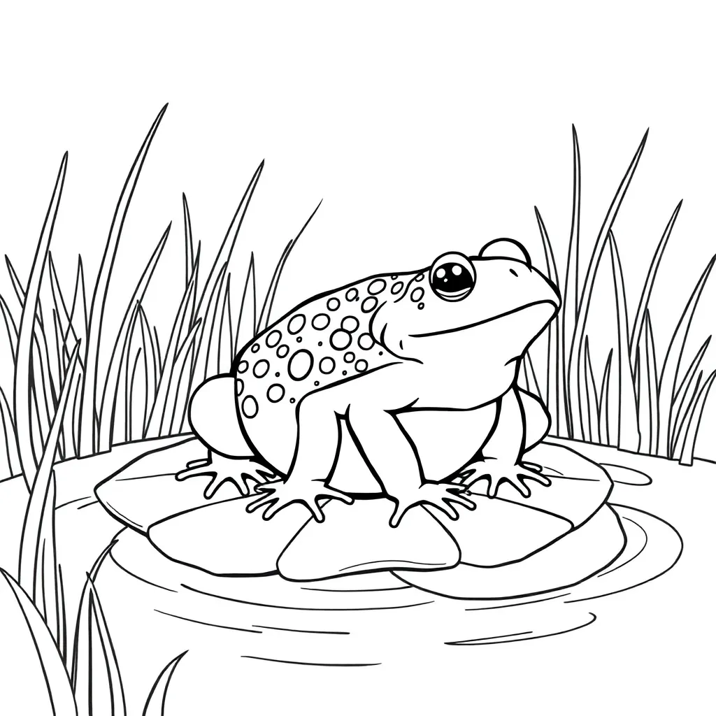 Toad coloring page
