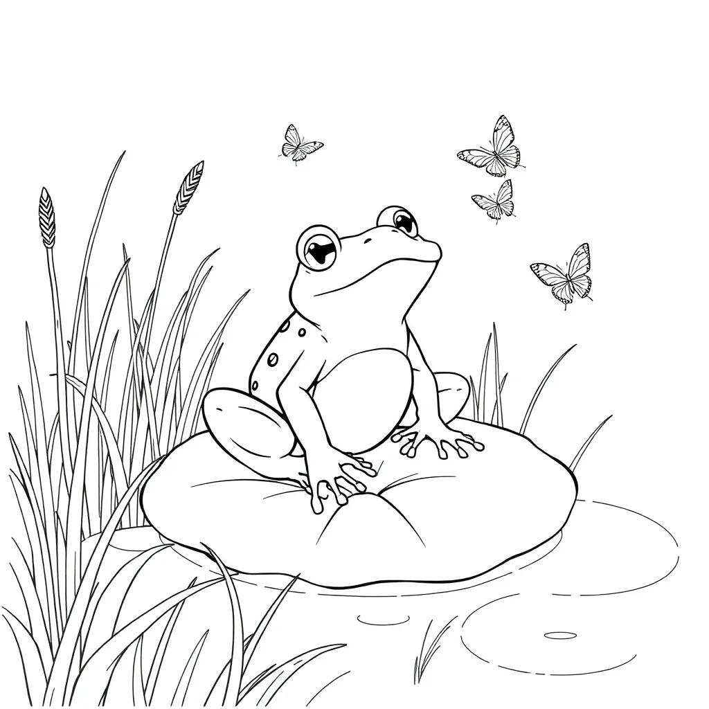 Toad coloring page