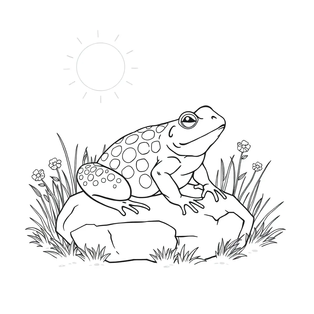 Toad coloring page