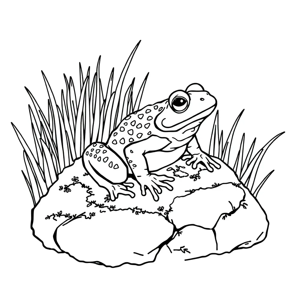 Toad coloring page