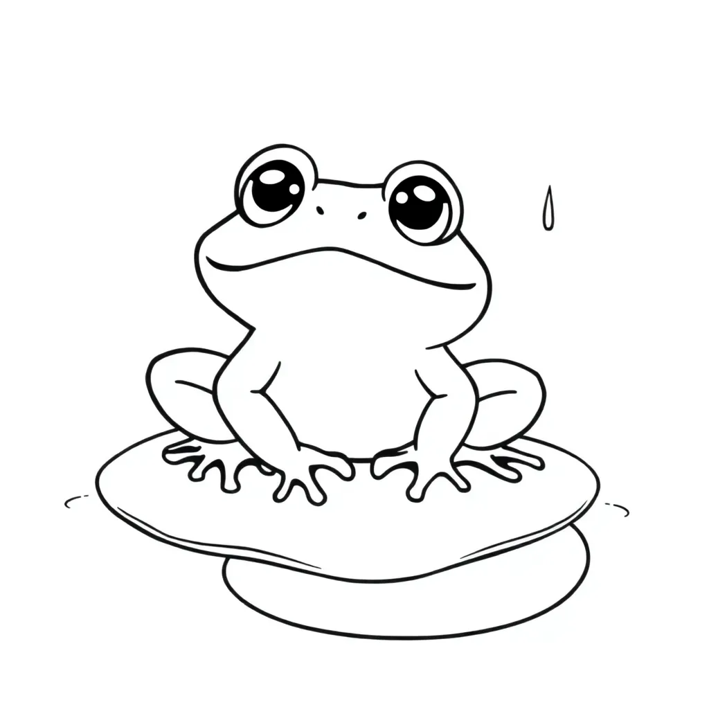 Toad coloring page
