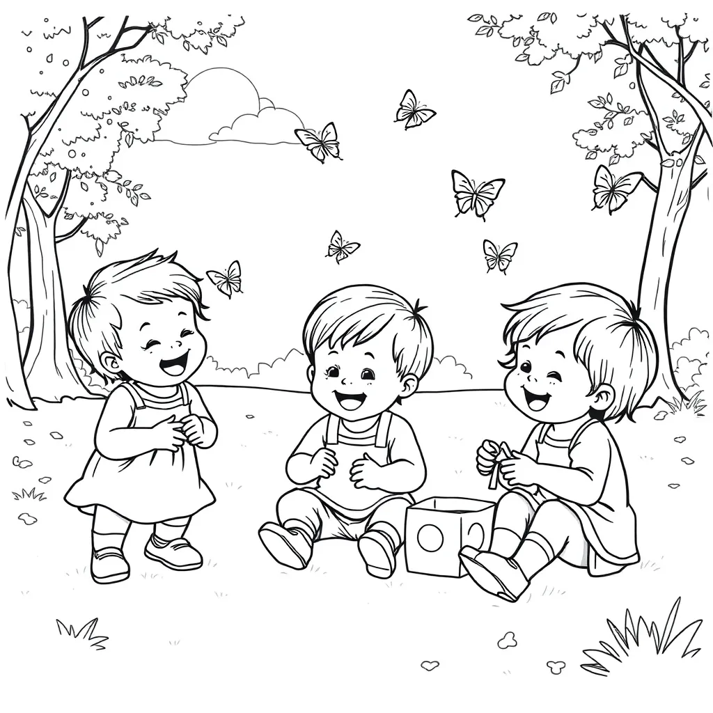 Toddlers coloring page